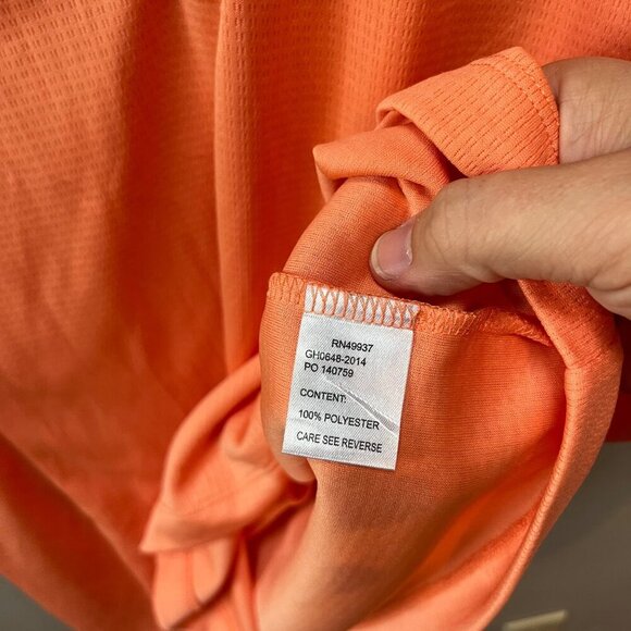 Tail Womens Sleeveless Polo Shirt White Collar‎ XL Orange - Picture 4 of 4